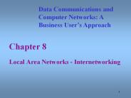 Local Area Networks - Internetworking