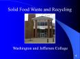 Solid Food Waste and Recycling PowerPoint PPT Presentation