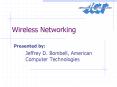 Wireless Networking PowerPoint PPT Presentation