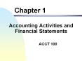 Accounting Activities and Financial Statements PowerPoint PPT Presentation