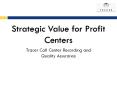 Strategic Value for Profit Centers PowerPoint PPT Presentation