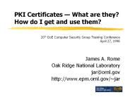 PKI Certificates 