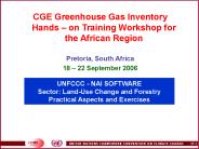 UNFCCC - NAI SOFTWARE Sector: Land-Use Change and Forestry Practical Aspects and Exercises PowerPoint PPT Presentation