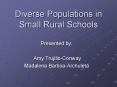 Diverse Populations in Small Rural Schools PowerPoint PPT Presentation