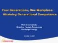 Four Generations, One Workplace: Attaining Generational Competence PowerPoint PPT Presentation