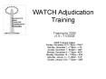WATCH Adjudication Training