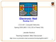 Electronic Mail Reading: 9.2.1