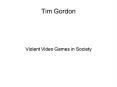 Tim Gordon PowerPoint PPT Presentation