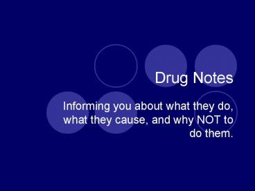 Drug Notes