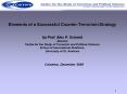 Elements of a Successful CounterTerrorism Strategy by Prof. Alex P. Schmid Director Centre for the S PowerPoint PPT Presentation