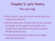 The Lyric Age