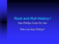 Rock and Roll History I PowerPoint PPT Presentation