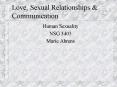 Love, Sexual Relationships PowerPoint PPT Presentation
