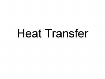 Heat Transfer