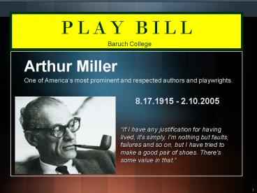 Arthur Miller