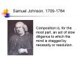 Samuel Johnson, 1709-1784 PowerPoint PPT Presentation