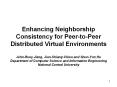Enhancing Neighborship Consistency for Peer-to-Peer Distributed Virtual Environments PowerPoint PPT Presentation
