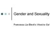 Gender and Sexuality PowerPoint PPT Presentation