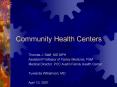 Community Health Centers PowerPoint PPT Presentation