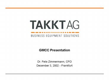 GMCC Presentation