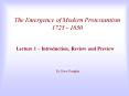 The Emergence of Modern Protestantism 1725 1850 PowerPoint PPT Presentation