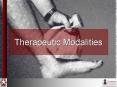 Therapeutic Modalities PowerPoint PPT Presentation