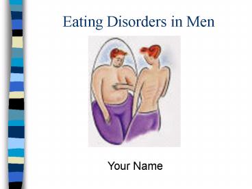 Eating Disorders in Men