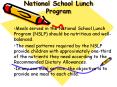 National School Lunch Program PowerPoint PPT Presentation