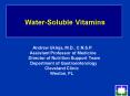 WaterSoluble Vitamins PowerPoint PPT Presentation