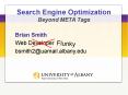 Search Engine Optimization Beyond META Tags PowerPoint PPT Presentation