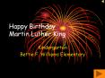 Happy Birthday Martin Luther King PowerPoint PPT Presentation