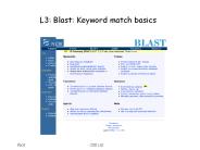L3: Blast: Keyword match basics