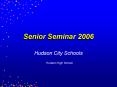 Senior Seminar 2006 PowerPoint PPT Presentation