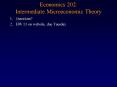Economics 202: Intermediate Microeconomic Theory PowerPoint PPT Presentation