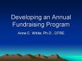 Developing an Annual Fundraising Program PowerPoint PPT Presentation