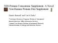NIHPrimate Concentrate Supplement, A Novel NonHuman Primate Diet Supplement PowerPoint PPT Presentation