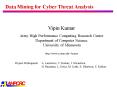 Data Mining for Cyber Threat Analysis PowerPoint PPT Presentation