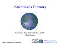 Standards Plenary PowerPoint PPT Presentation