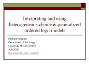 Interpreting and using heterogeneous choice