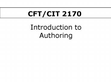 CFTCIT 2170