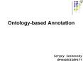 Ontology-based Annotation PowerPoint PPT Presentation