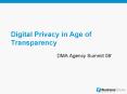 Digital Privacy in Age of Transparency PowerPoint PPT Presentation