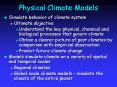 Physical Climate Models PowerPoint PPT Presentation