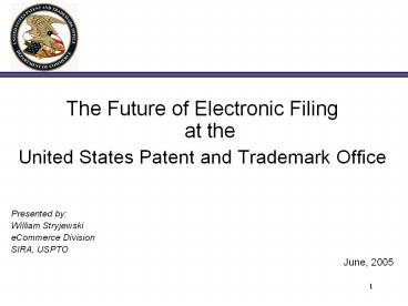 The Future of Electronic Filing at the
