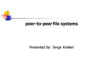 peertopeer file systems