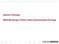 Special Package: MSN Messenger Online Game Sponsorship Package PowerPoint PPT Presentation