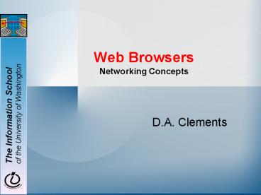 Web Browsers Networking Concepts presentation | free to view