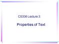 Properties of Text PowerPoint PPT Presentation