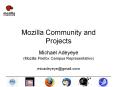Mozilla Community and Projects PowerPoint PPT Presentation