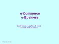 eCommerce eBusiness PowerPoint PPT Presentation
